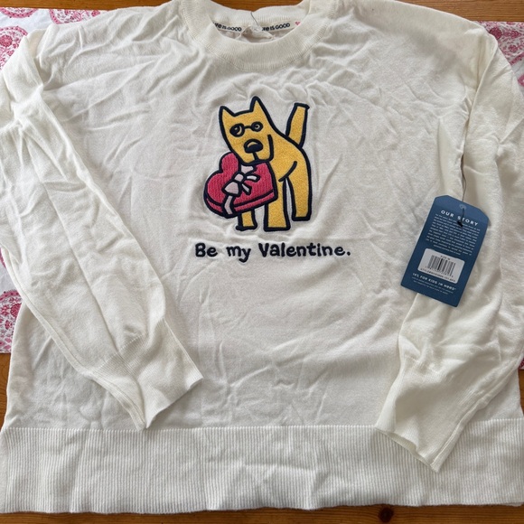 Life Is Good "Be My Valentine"
Sweater NWT M - Picture 6 of 8